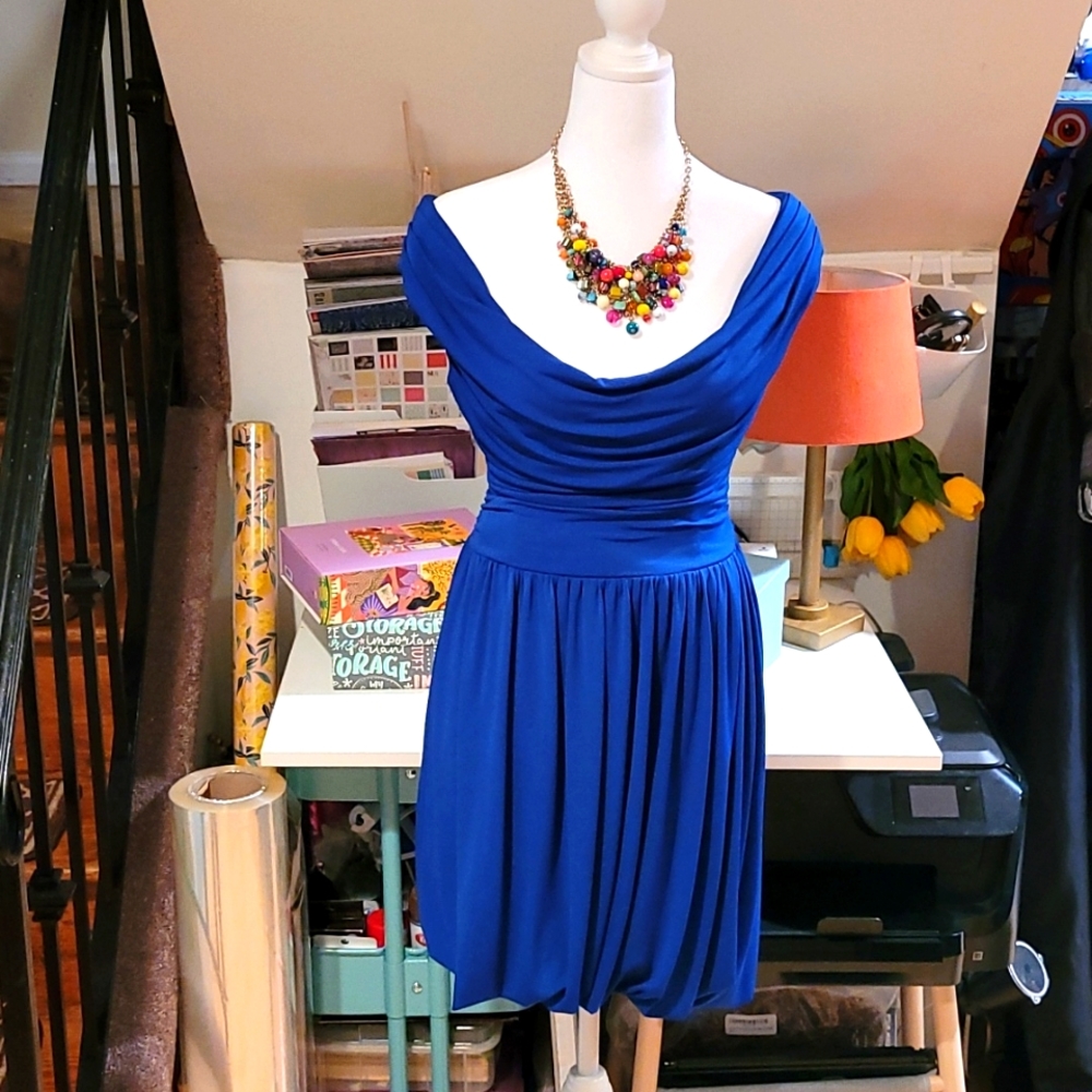 Maggy London - Royal Blue Cocktail Dress Size 6